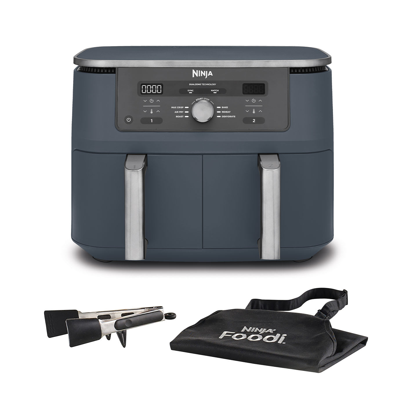 Ninja MAX 6-in-1 Dual Zone Air Fryer 9.5L &ndash; Cyber Space DZ400UKCYD product photo