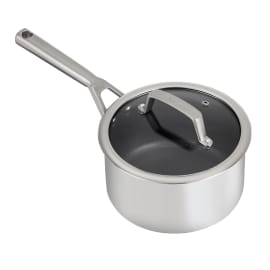Ninja ZEROSTICK Stainless Steel 18cm Saucepan with Lid - C60218UK product photo