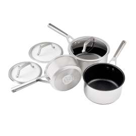 Ninja ZEROSTICK Stainless Steel 3-Piece Pan Set - C63000UK product photo
