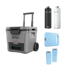 Ninja FrostVault 30QT/28L Wheeled Cooler, Ice Pack & Thirsti Bottle Bundle product photo