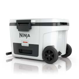 Ninja FrostVault 45QT/42L Wheeled Cooler, Ice Pack & Thirsti Bottle Bundle product photo Side New M