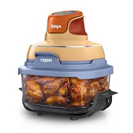 Ninja CRISPi 4-in-1 Portable Small Glass Air Fryer &ndash; Mango Clouds FN101UKORPR product photo Side New M