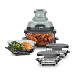 Ninja CRISPi 4-in-1 Portable Glass Air Fryer Meal Prep Set - Sage product photo