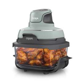 Ninja CRISPi 4-in-1 Portable Glass Air Fryer - Sage FN101UKSG product photo Side New M