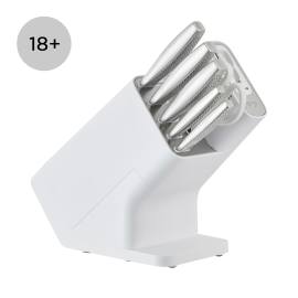 Ninja StaySharp Stainless 6-Piece Knife Set & White Block &ndash; K62006EUWH product photo