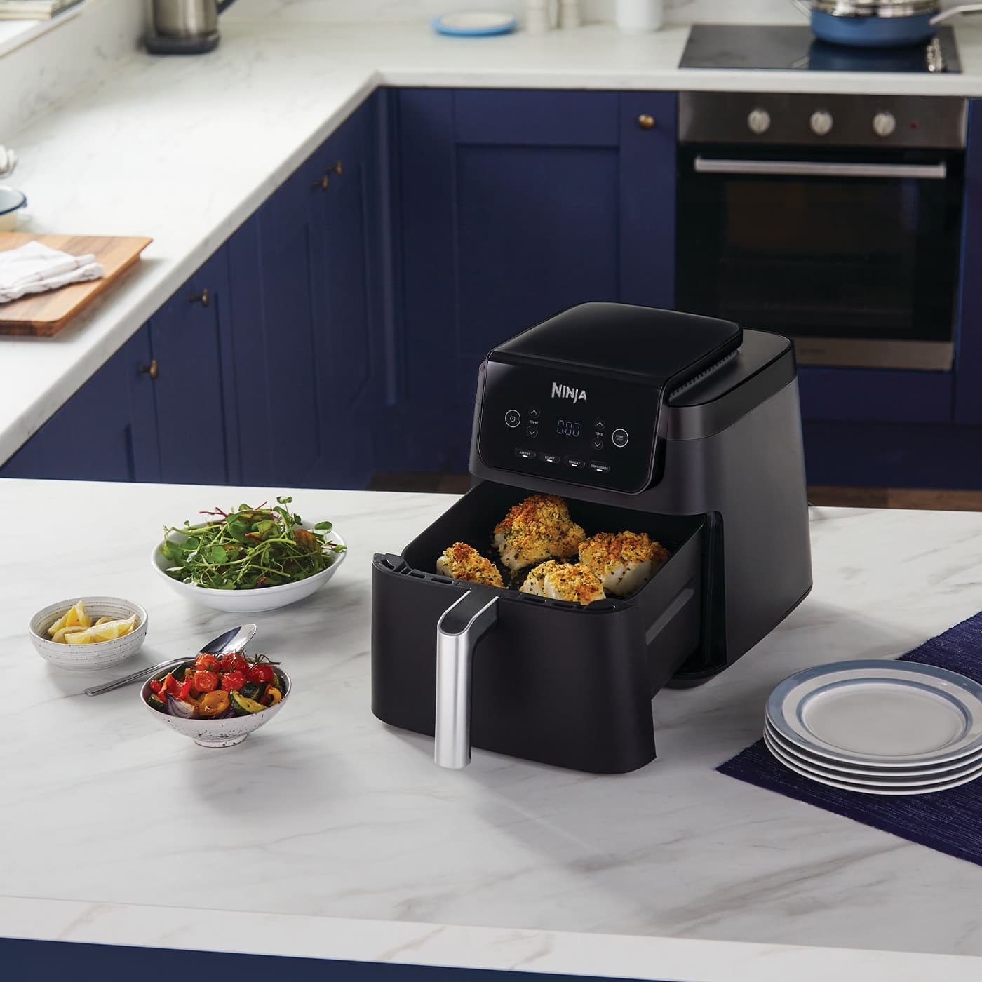 Up to 75% less fat**