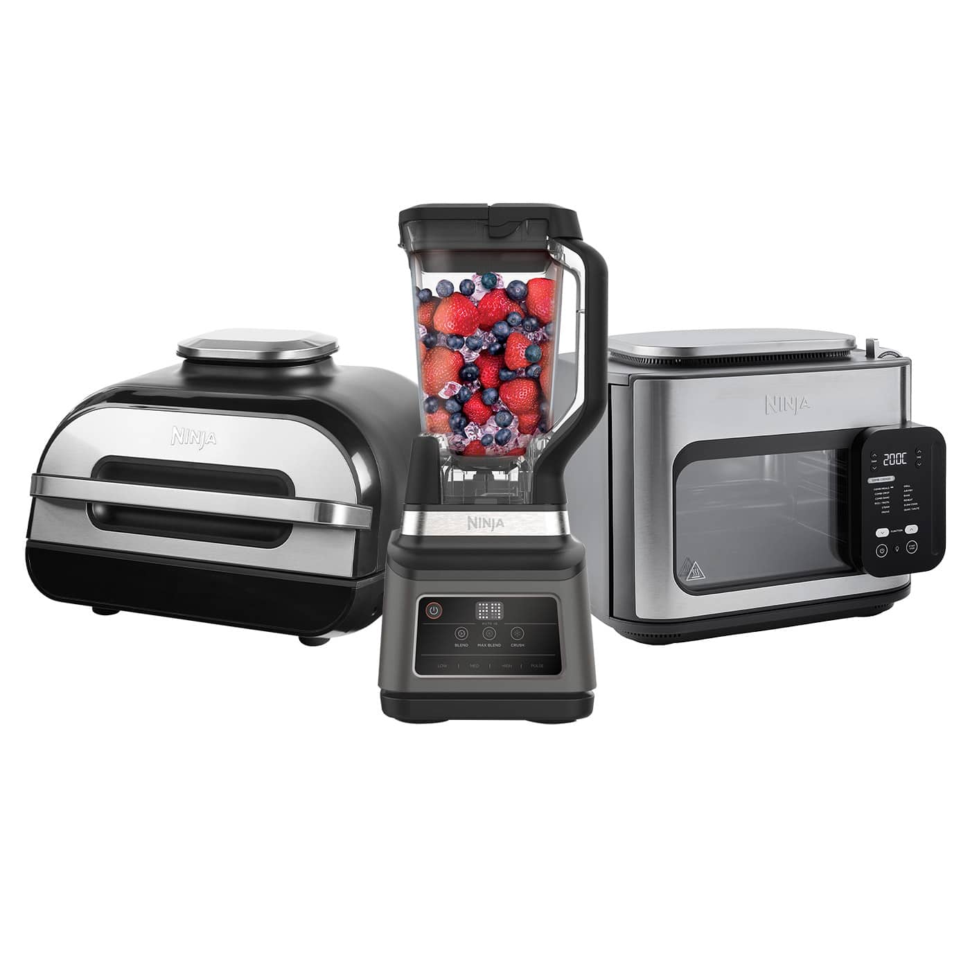 Selection of Ninja products including Ninja Air Grills, blenders and Combi oven 