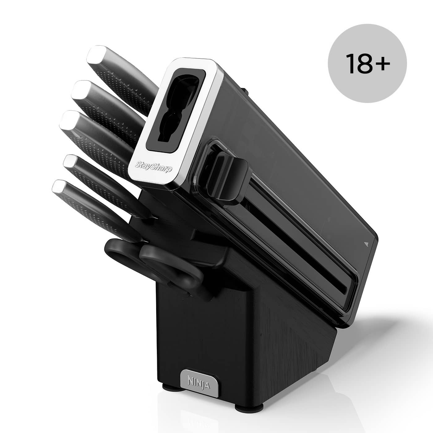 Ninja StaySharp Stainless 6-Piece Knife Set & Wood Block &ndash; K62006EUUK product photo